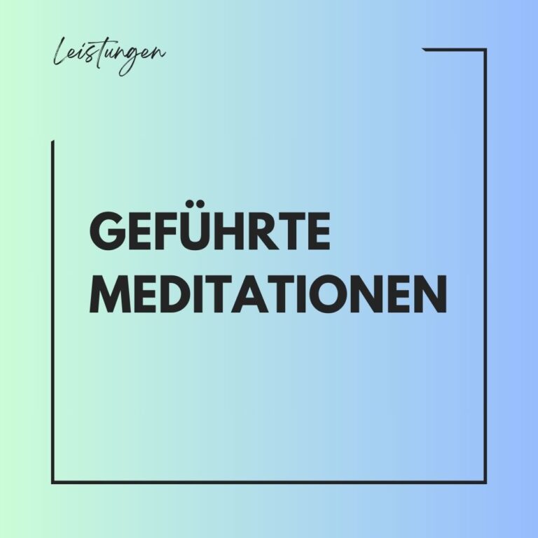 Geführte Meditationen Jasmin Stangl