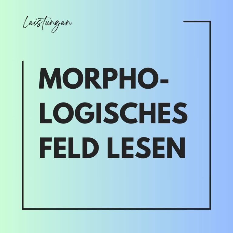 Morphologisches Feld Lesen Jasmin Stangl